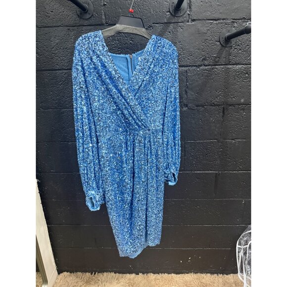 Bronx And Banco Elizabeth Midi Dress in Ice Blue - Picture 3 of 6